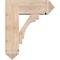 Ekena Millwork Merced Arts and Crafts Smooth Bracket w/ Offset Brace, Douglas Fir, 7 1/2"W x 20"D x 24"H BKT0806X20X24MRC03SDF - alternate 3